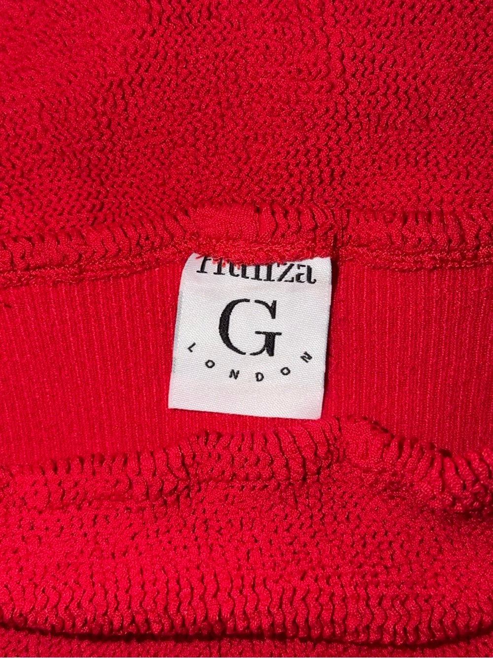 Hunza G Maria Swimsuit Red Cherry Pamela Crinkle Bikini One Piece Monokini - Picture 3 of 3